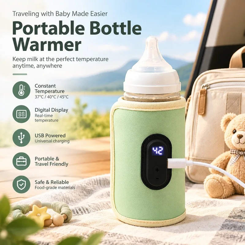 Baby Food Warmer - Portable USB Baby Milk Warmer Bottle