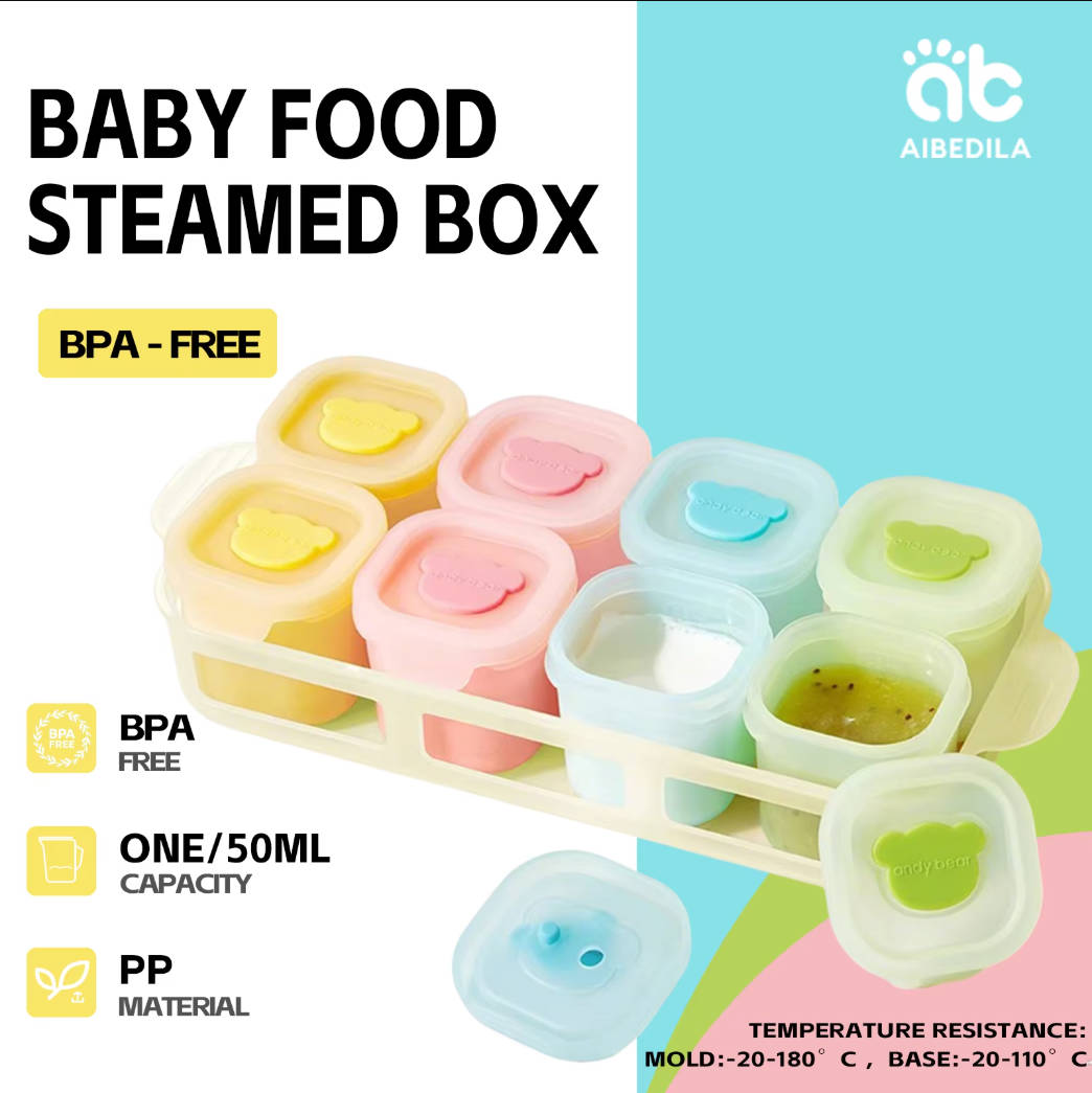 AIBEDILA Baby Silicone Food Fr - đánh giá và giá Baby Food Jars With Lids